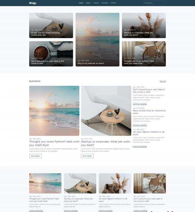 HTML5博客资讯新闻分享网站模板 - Hope`Chen资源网