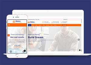 宽屏商业咨询类公司网站模板 - Hope`Chen资源网