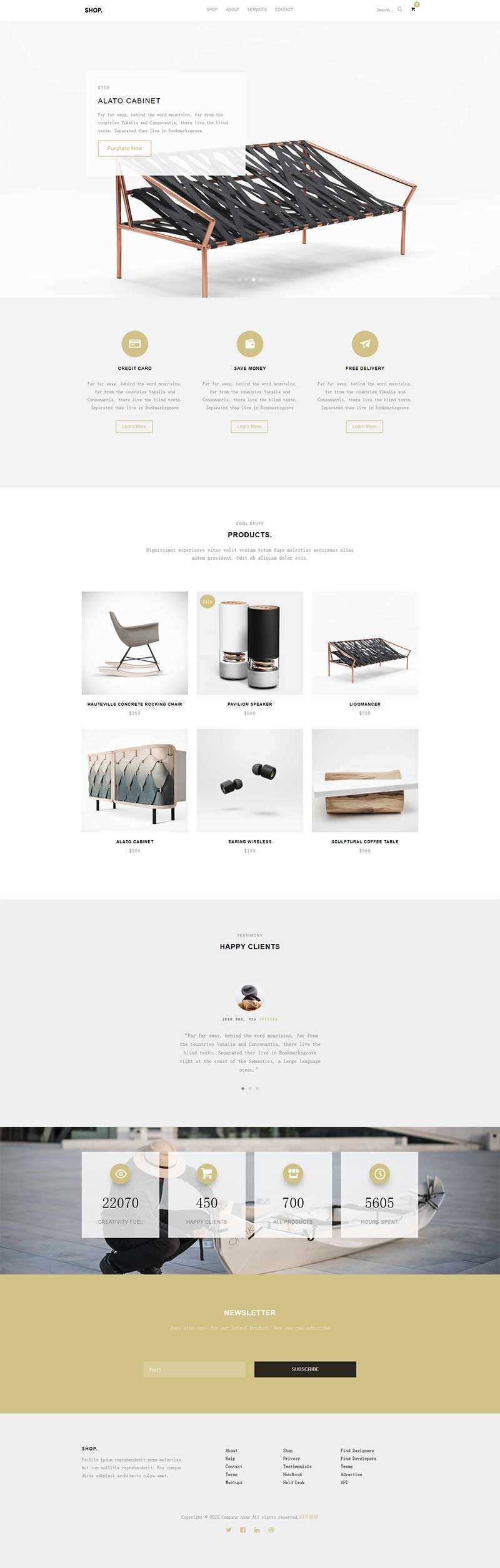 创意产品宣传购买HTML5网站模板 - Hope`Chen资源网