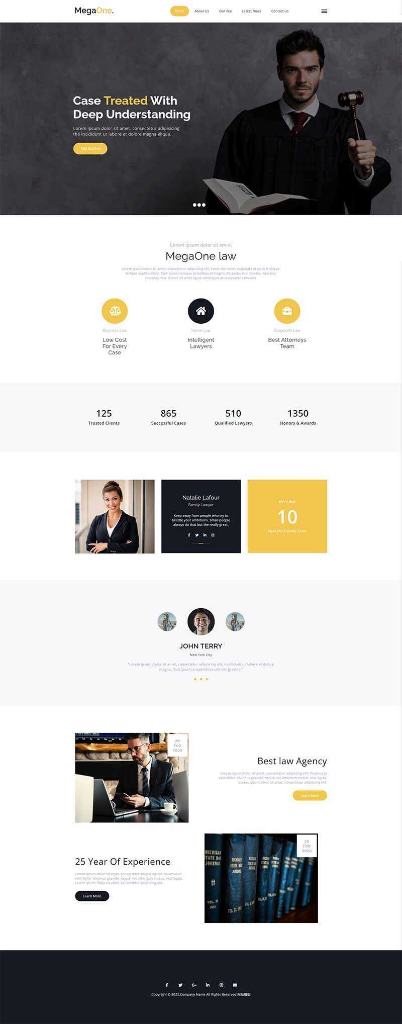 法律咨询服务机构HTML5网站模板 - Hope`Chen资源网