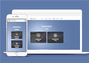 简约网络设计金融企业前端网站模板下载 - Hope`Chen资源网