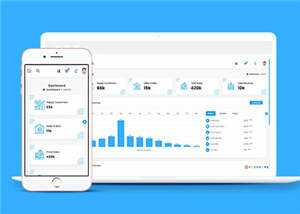 电商后台系统框架管理模板下载 - Hope`Chen资源网