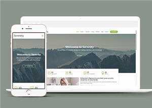 简约业务服务动态响应式网页模板 - Hope`Chen资源网