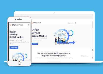 宽屏网络应用开发网站模板下载 - Hope`Chen资源网