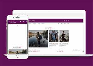 简洁新闻资讯播报网站模板源码 - Hope`Chen资源网