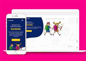 宽屏儿童幼教培训机构网站模板 - Hope`Chen资源网