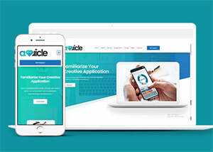 绿色APP创意设计网站模板源码 - Hope`Chen资源网