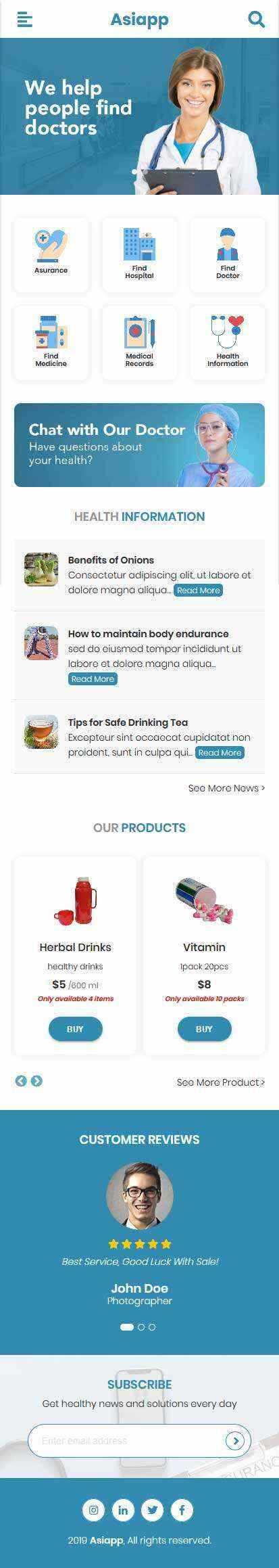 手机医疗电子商务网站wap移动端源码 - Hope`Chen资源网