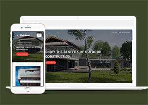 简洁户外房屋建造网站模板下载 - Hope`Chen资源网