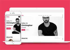 简洁设计团队介绍网站模板下载 - Hope`Chen资源网