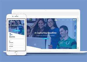 宽屏企业代理记账网站模板源码 - Hope`Chen资源网