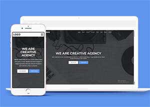 黑色全屏艺术设计网站模板下载 - Hope`Chen资源网