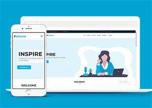 白色软件企业HTML5网站模板下载 - Hope`Chen资源网