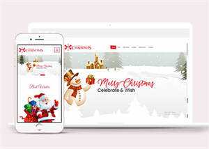 宽屏圣诞节活动专题网页模板下载 - Hope`Chen资源网