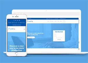 浅蓝色VIP软件单页面模板下载 - Hope`Chen资源网