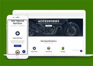 汽车零件生产公司网站模板下载 - Hope`Chen资源网