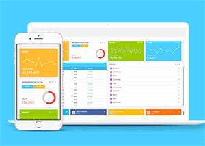 蓝色后台数据管理网站模板下载 - Hope`Chen资源网