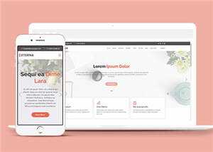 简约营销业务展示响应式网页模板 - Hope`Chen资源网