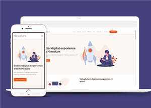 数字产品科技展示响应式网页模板下载 - Hope`Chen资源网