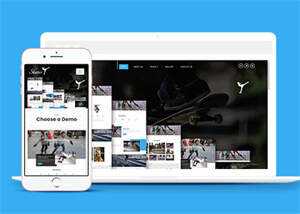 大气简约轮滑培训公司网站模板 - Hope`Chen资源网