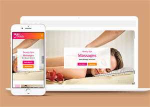 简洁女性Spa美容沙龙官网模板下载 - Hope`Chen资源网