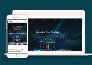 响应式简洁导航全屏响应式模板 - Hope`Chen资源网