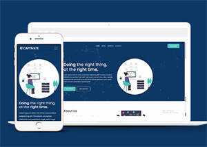 简洁公司项目投资类网站模板下载 - Hope`Chen资源网