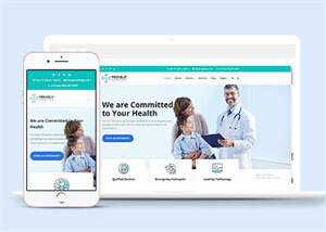 宽屏医院医生介绍类网站模板下载 - Hope`Chen资源网