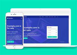 宽屏域名服务代理商HTML5模板下载 - Hope`Chen资源网