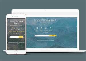 背景图倒计时网站模板源码下载 - Hope`Chen资源网