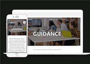 机构介绍动态响应式网页模板下载 - Hope`Chen资源网