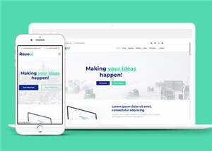 创意商务咨询响应式网页模板 - Hope`Chen资源网