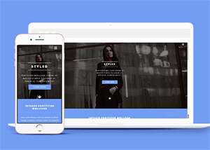 宽屏时尚女性服装展示网站模板 - Hope`Chen资源网