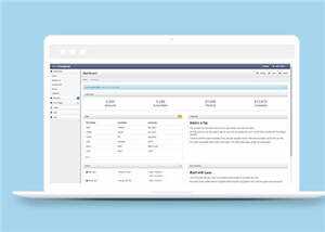 蓝色公司Bootstrap后台源码模板下载 - Hope`Chen资源网