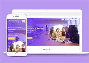 简洁项目路演活动类网站模板 - Hope`Chen资源网