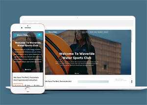 水上运动俱乐部HTML5网页模板下载 - Hope`Chen资源网