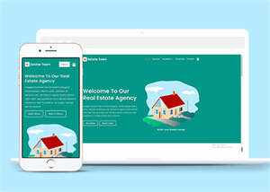 绿色房地产经纪公司网页模板下载 - Hope`Chen资源网