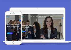 营销咨询服务网站HTML5模板 - Hope`Chen资源网