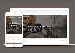 简洁服装洗涤清洗公司网站模板 - Hope`Chen资源网