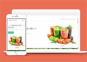 宽屏鲜榨果汁加盟店网站模板下载 - Hope`Chen资源网