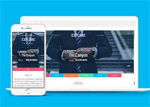 宽屏多彩时尚商务网站模板下载 - Hope`Chen资源网