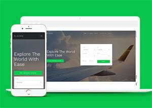 宽屏酒店客房在线预定CSS3模板 - Hope`Chen资源网