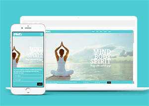 简洁功夫瑜伽健身网站模板源码 - Hope`Chen资源网