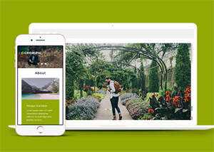 宽屏风景图片拍摄网站模板下载 - Hope`Chen资源网