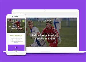 绿色足球竞技俱乐部网站模板 - Hope`Chen资源网