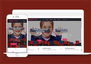 宽屏图书教育HTML网站模板源码 - Hope`Chen资源网