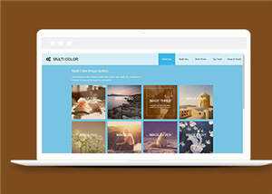 简洁画廊摄影图库类源码模板下载 - Hope`Chen资源网