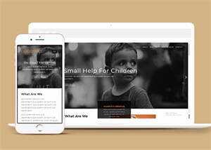 简洁公益组织网站模板下载 - Hope`Chen资源网