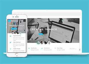 宽屏创新思维培养网站模板 - Hope`Chen资源网