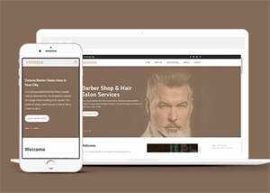 明星御用发型师网站模板下载 - Hope`Chen资源网